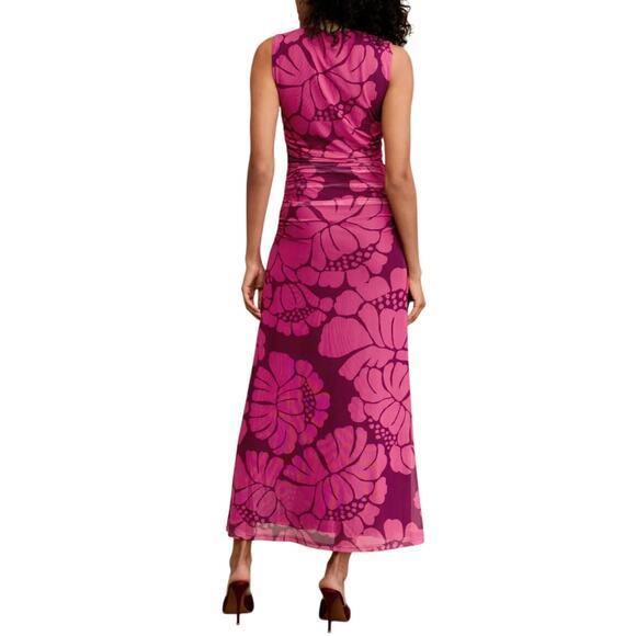 MINKPINK Persephone Mesh Midi Dress in Pink, Size XS - Picture 2 of 8